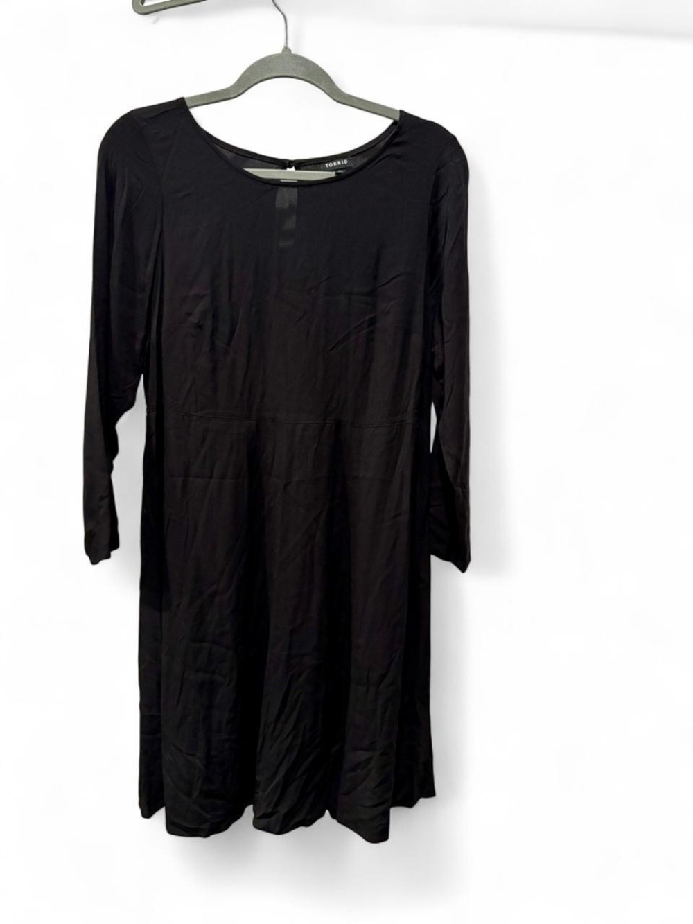 Torrid Black Long Sleeve Swing Dress